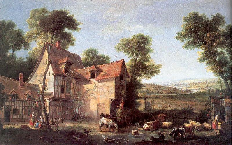 OUDRY, Jean-Baptiste The Farm oil painting picture